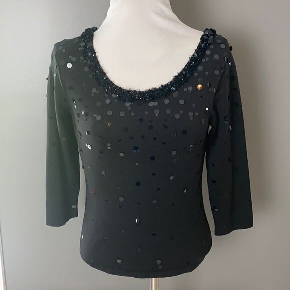 Talbots sequin top - Picture 1 of 9